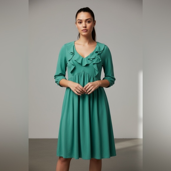 melonie t Dresses & Skirts - Melonie T Women’s Ruffle Front Dress